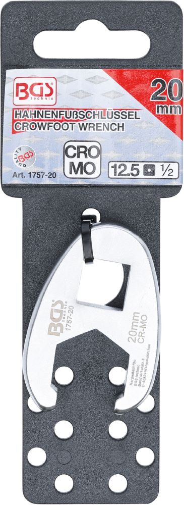 Produktbild BGS Hahnenfußschlüssel Innenvierkant 12,5 mm 1/2 Zoll 20 mm bild 3