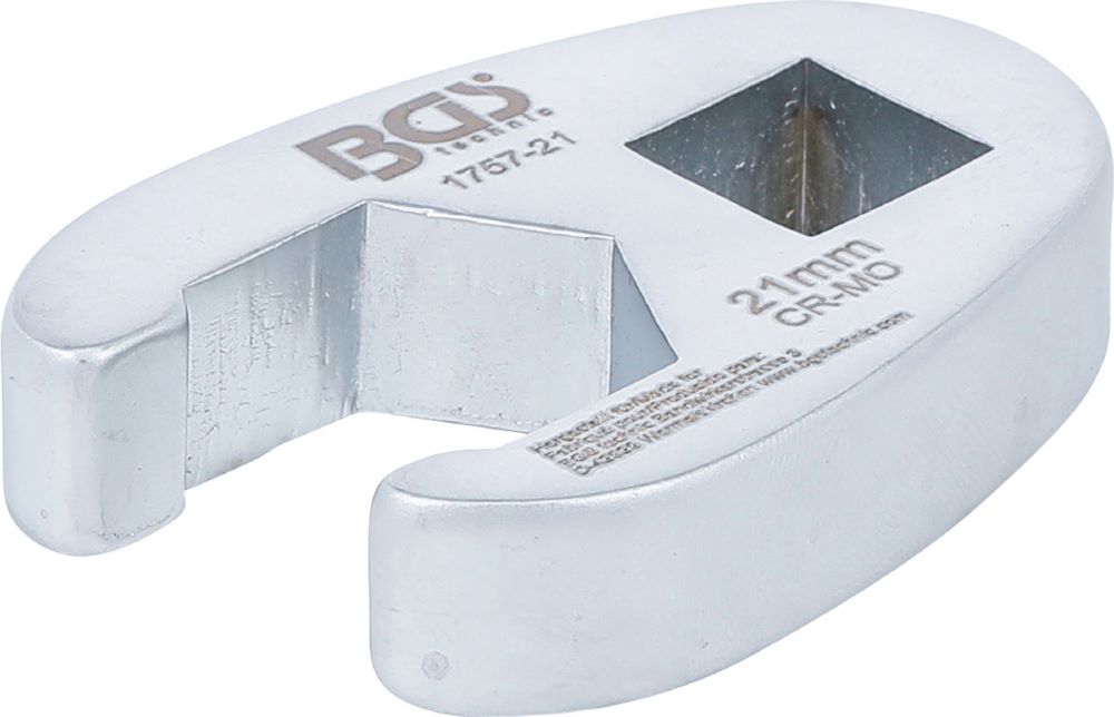 Produktbild BGS Hahnenfußschlüssel Innenvierkant 12,5 mm 1/2 Zoll 21 mm
