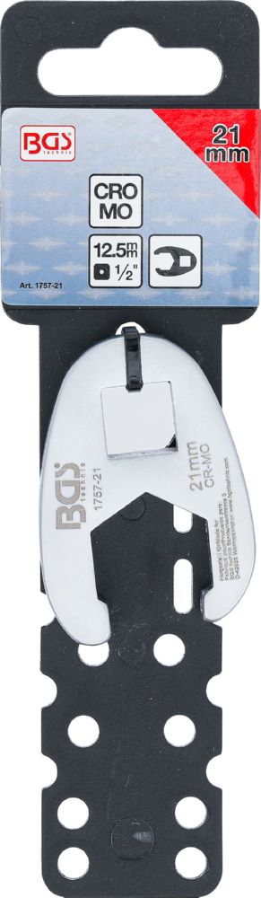 Produktbild BGS Hahnenfußschlüssel Innenvierkant 12,5 mm 1/2 Zoll 21 mm bild 4