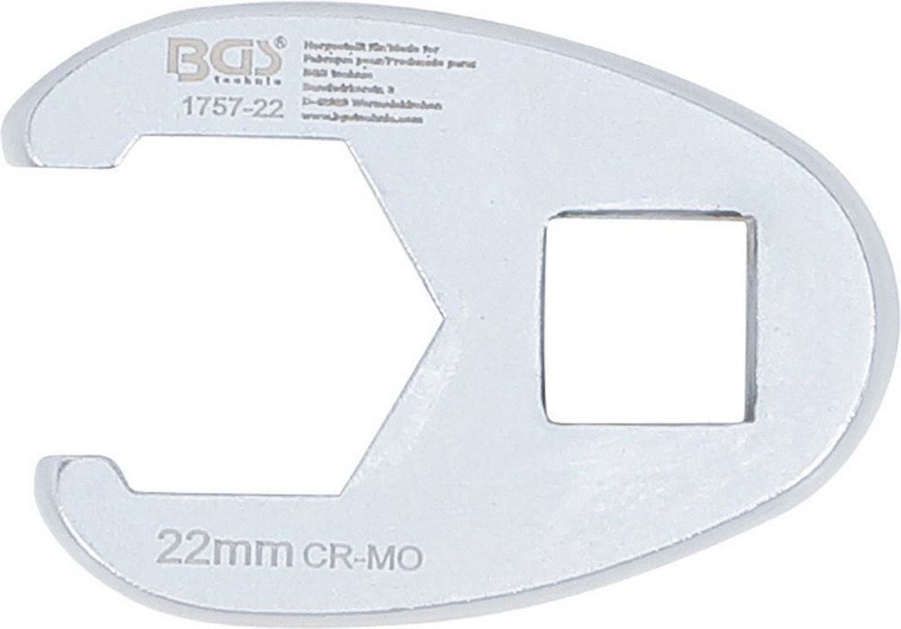 Produktbild BGS Hahnenfußschlüssel Innenvierkant 12,5 mm 1/2 Zoll 22 mm bild 4