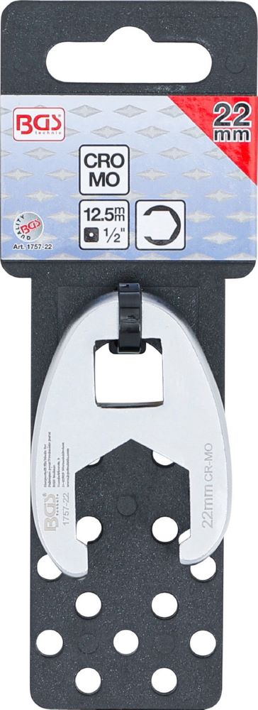 Produktbild BGS Hahnenfußschlüssel Innenvierkant 12,5 mm 1/2 Zoll 22 mm bild 5