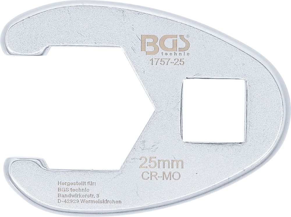 Produktbild BGS Hahnenfußschlüssel Innenvierkant 12,5 mm 1/2 Zoll 25 mm bild 2