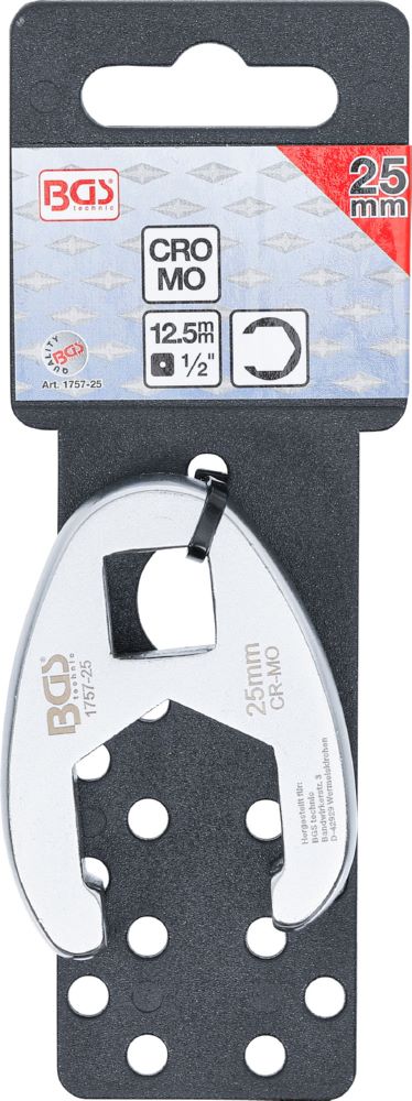 Produktbild BGS Hahnenfußschlüssel Innenvierkant 12,5 mm 1/2 Zoll 25 mm bild 4