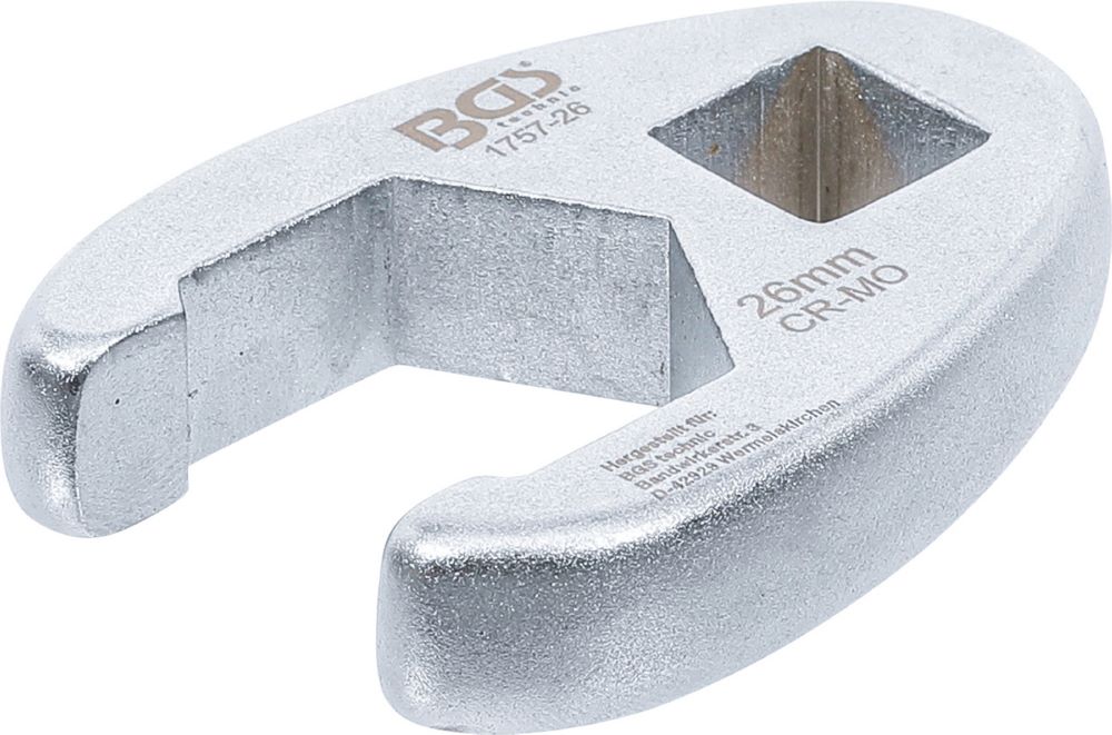 Produktbild BGS Hahnenfußschlüssel Innenvierkant 12,5 mm 1/2 Zoll 26 mm