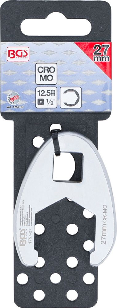 Produktbild BGS Hahnenfußschlüssel Innenvierkant 12,5 mm 1/2 Zoll 27 mm bild 5
