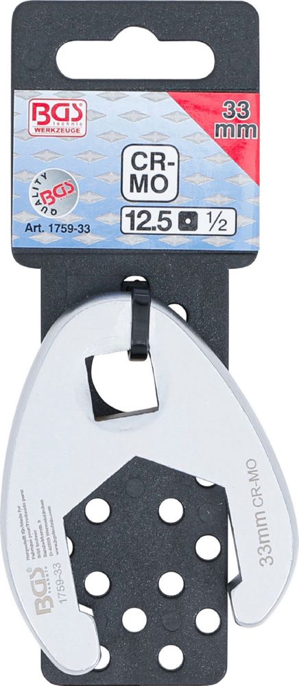 Produktbild BGS Hahnenfußschlüssel Innenvierkant 12,5 mm 1/2 Zoll 33 mm bild 5