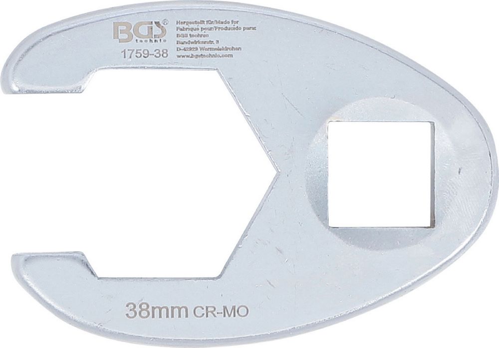 Produktbild BGS Hahnenfußschlüssel Innenvierkant 20 mm 3/4 Zoll 38 mm bild 4