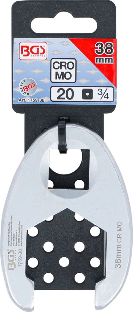 Produktbild BGS Hahnenfußschlüssel Innenvierkant 20 mm 3/4 Zoll 38 mm bild 5