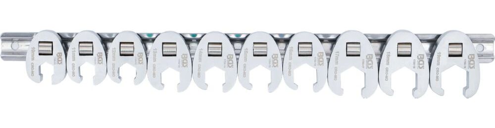 Produktbild BGS Hahnenfußschlüssel Satz Innenvierkant 10 mm 3/8 Zoll 10 - 19 mm 10 teilig bild 2