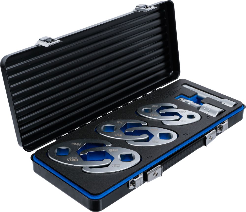 Produktbild BGS Hahnenfußschlüssel Satz Innenvierkant 12,5 mm 1/2 Zoll 20 mm 3/4 Zoll 8 teilig bild 2