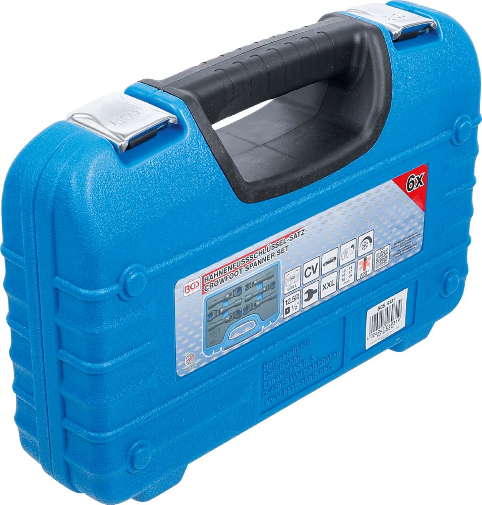 Produktbild BGS Hahnenfußschlüssel Satz Antrieb Innenvierkant 12,5 mm 1/2 Zoll flexibel 6 teilig bild 5