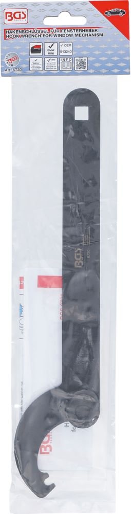 Produktbild BGS Hakenschlüssel für Fensterheber für BMW E60, E81, E82 & MINI R50, R52, R53 bild 3