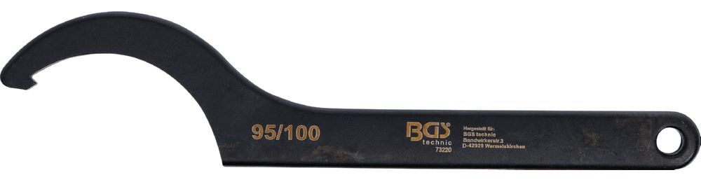 Produktbild Hakenschlüssel mit Nase 95 - 100 mm bild 2