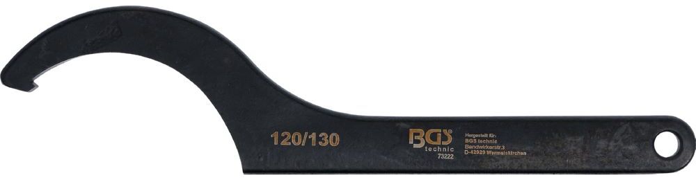 Produktbild Hakenschlüssel mit Nase 120 - 130 mm bild 2