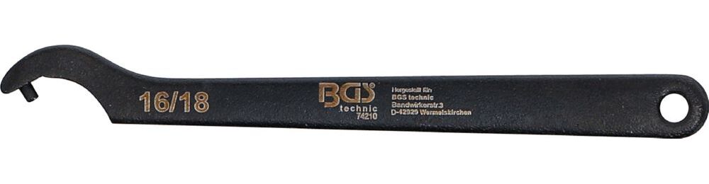 Produktbild Hakenschlüssel mit Zapfen 16 - 18 mm bild 2