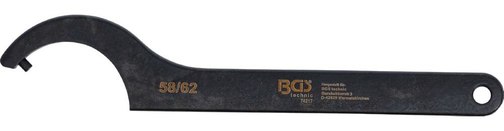 Produktbild Hakenschlüssel mit Zapfen 58 - 62 mm bild 2