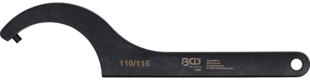 Produktbild Hakenschlüssel mit Zapfen 110 - 115 mm bild 2