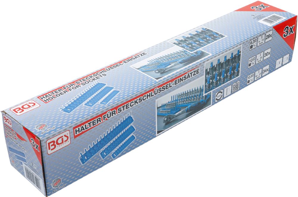 Produktbild Halter für Steckschlüssel-Einsätze 3 teilig bild 2