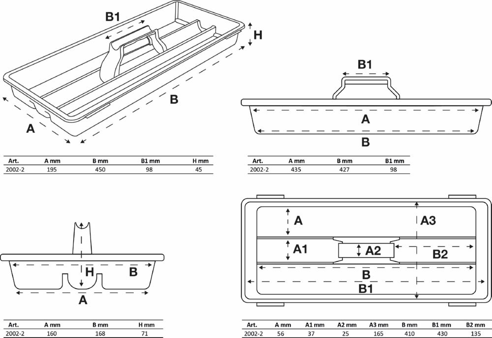 Produktbild BGS Hartschalen Werkzeugkoffer Aufsatz 495x220x230 mm für Art. 2002 bild 9