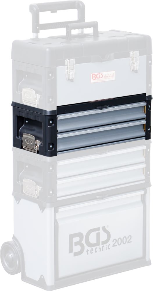 Produktbild BGS Hartschalen Werkzeugkoffer Aufsatz 495x177x230 mm 2 Schubladen für Art. 2002 bild 4