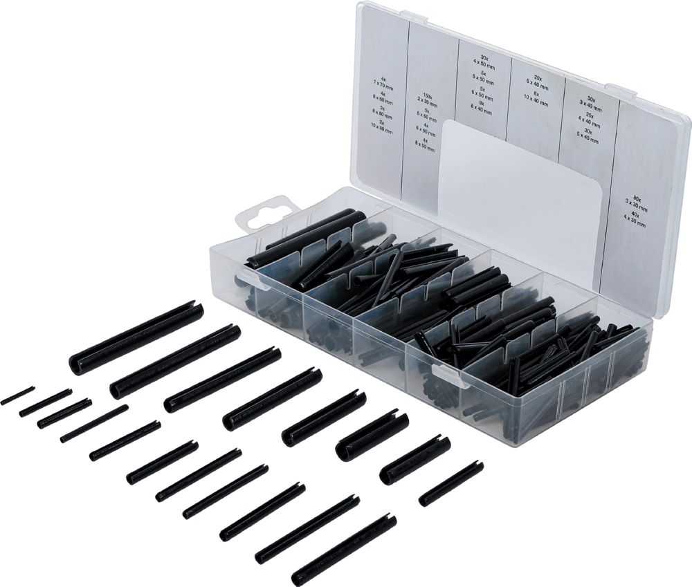 Produktbild BGS Hohlsplinte-/ Federstifte Sortiment 450 teilig