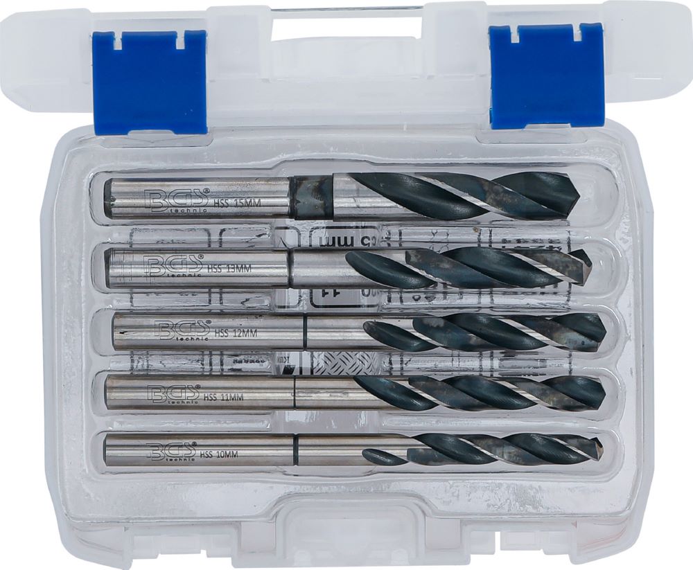 Produktbild BGS HSS Bohrer Satz 10 - 11 - 12 - 13 - 15 mm 5 teilig bild 4