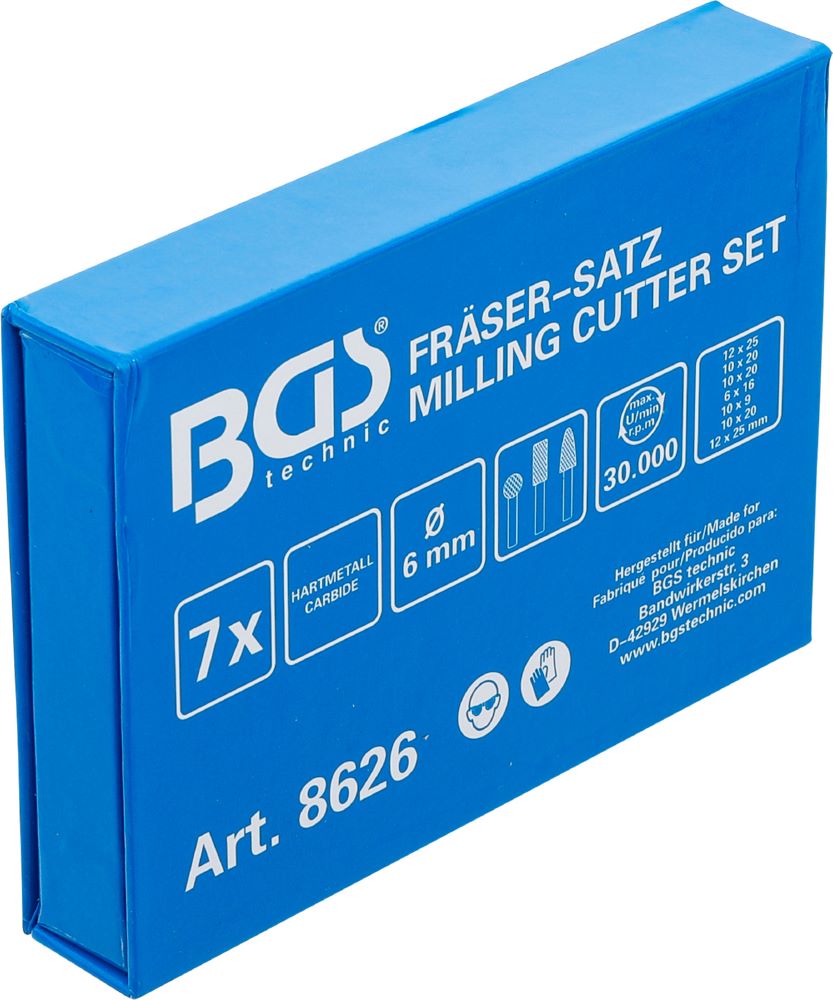 Produktbild HSS Fräser Satz 7 teilig bild 5