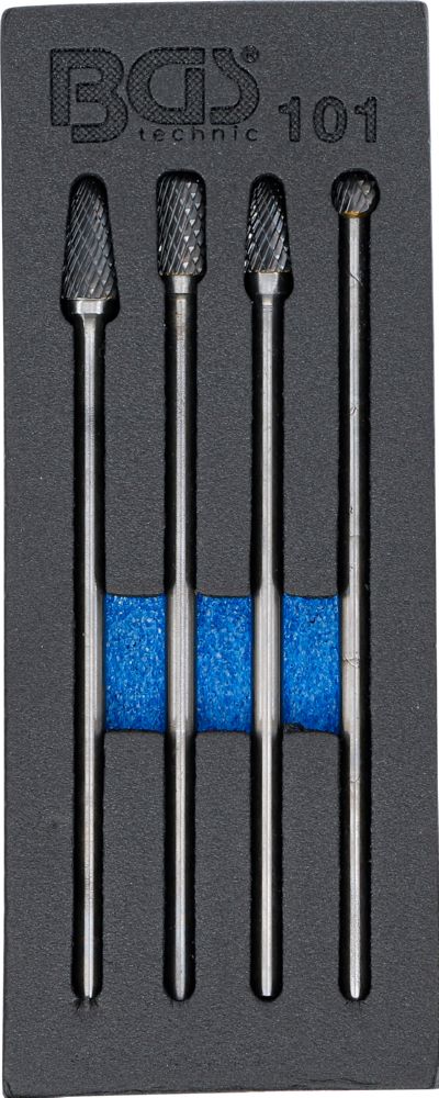 Produktbild BGS HSS Fräser Satz extra lang 4 teilig