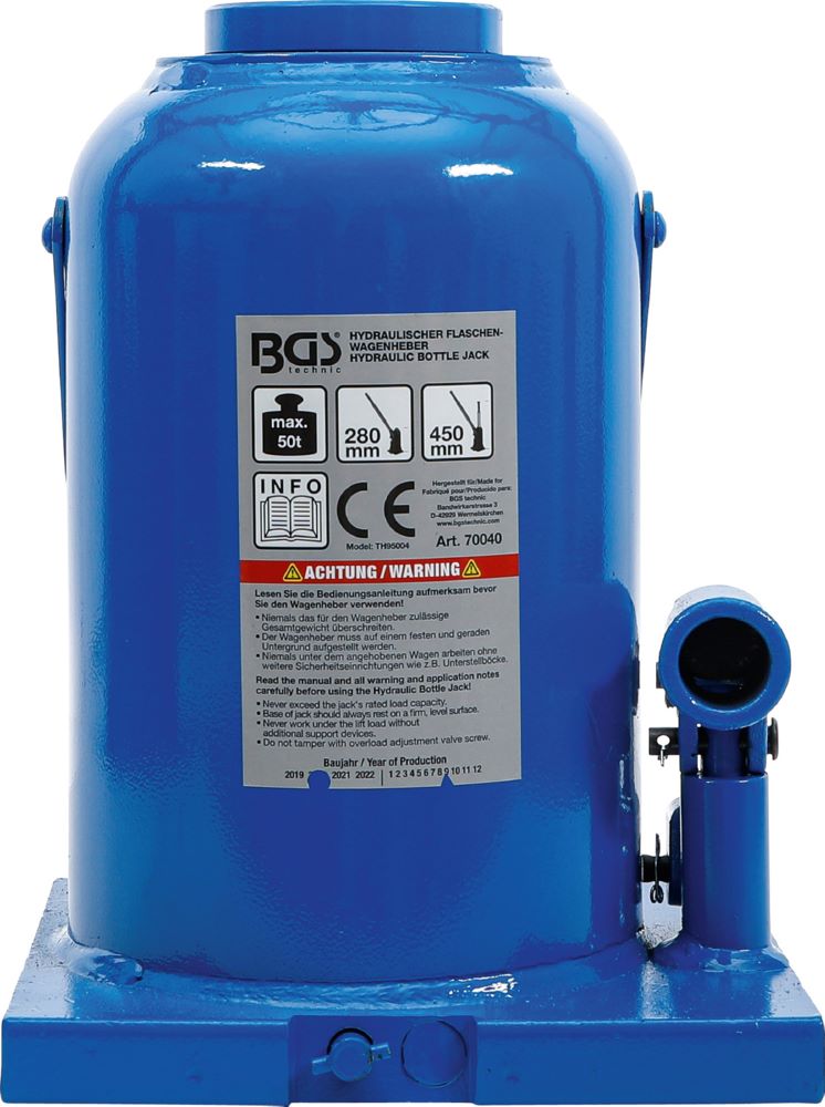 Produktbild BGS Hydraulischer Flaschen Wagenheber 50 tonnen bild 3