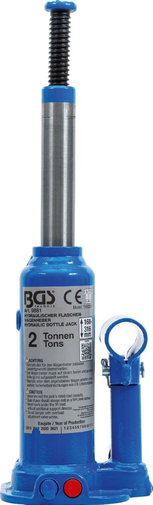 Produktbild BGS Hydraulischer Flaschen Wagenheber 2 tonnen bild 4