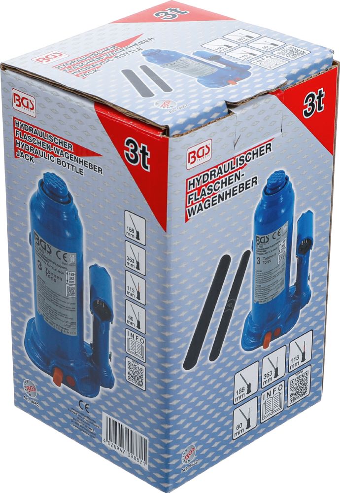 Produktbild BGS Hydraulischer Flaschen Wagenheber 3 tonnen bild 6