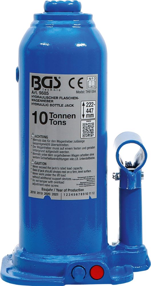 Produktbild BGS Hydraulischer Flaschen Wagenheber 10 tonnen bild 3