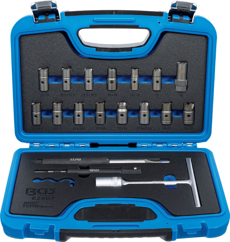 Produktbild BGS Injektoren Dichtsitz Fräser Satz 19 teilig