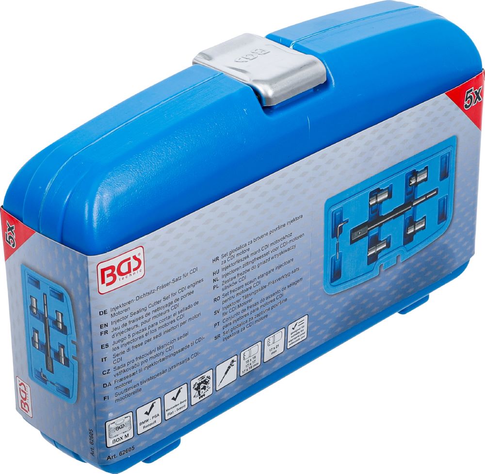 Produktbild BGS Injektoren Dichtsitz Fräser Satz für CDI Motoren 5 teilig bild 6