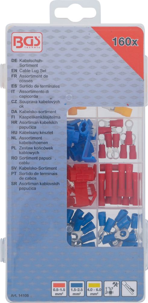 Produktbild Kabelschuh Sortiment 160 teilig bild 3