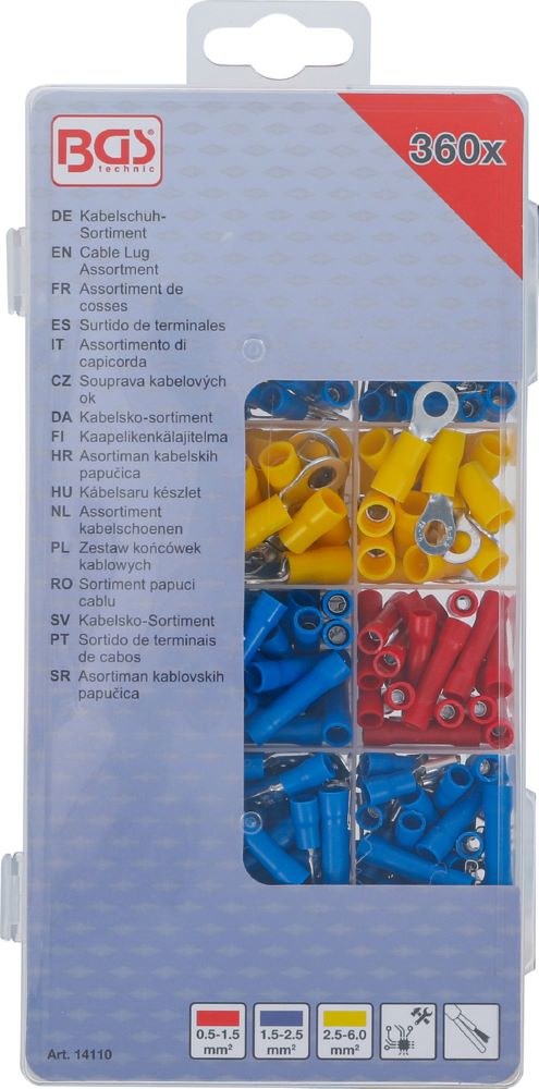 Produktbild Kabelschuh Sortiment 360 teilig bild 3