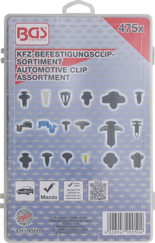 Produktbild Kfz Befestigungsclip Sortiment für Mazda 475 teilig bild 10
