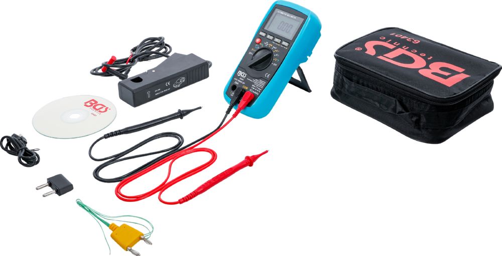 Produktbild BGS Kfz Digital Multimeter mit USB-Schnittstelle
