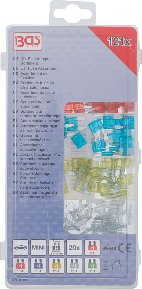 Produktbild Kfz Sicherungs Sortiment MINI 121 teilig bild 3