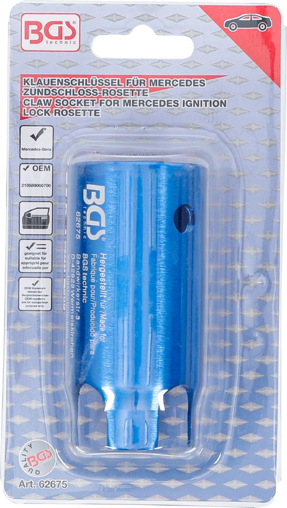 Produktbild BGS Klauenschlüssel für Mercedes Zündschloss Rosette bild 4