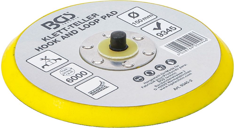 Produktbild BGS Klett Teller Durchmesser 150 mm