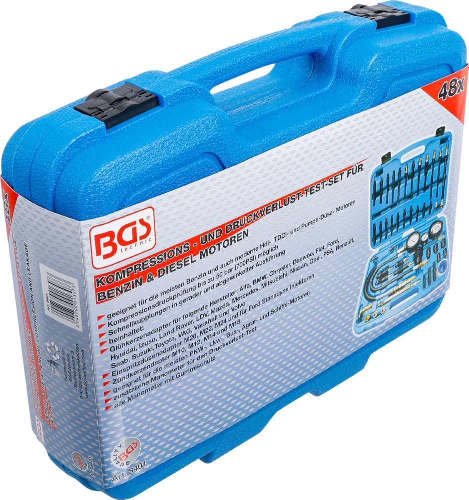 Produktbild Kompressions und Druckverlust Test Satz für Benzin und Dieselmotoren bild 7