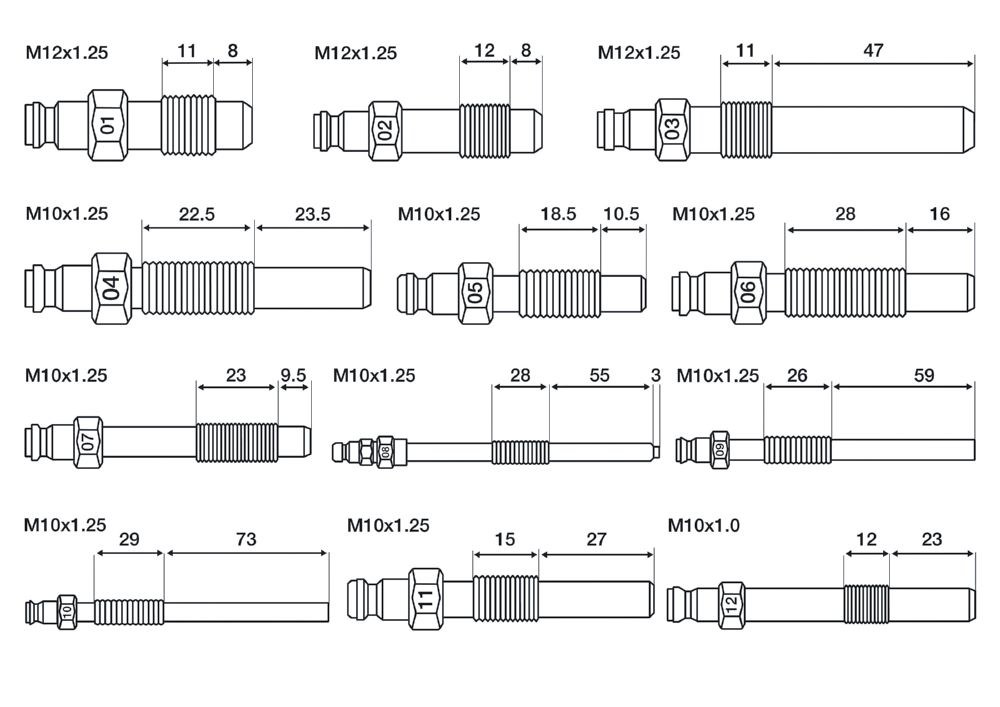 Produktbild Kompressionstester Satz für Benzin- und Dieselmotoren bild 2