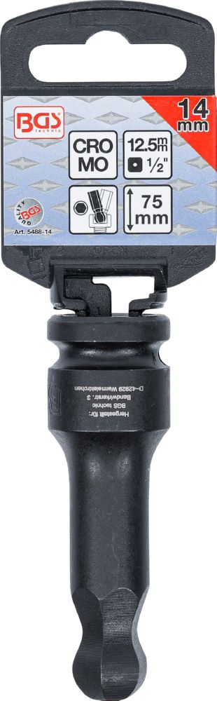 Produktbild Kraft Bit Innensechskant 14mm Einsatz Länge 75 mm Antrieb Innenvierkant 12,5 mm  bild 2