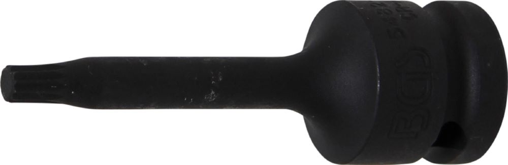 Produktbild BGS Kraft Bit Innenvielzahn M6 Einsatz Länge 75 mm Antrieb Innenvierkant 12,5 mm
