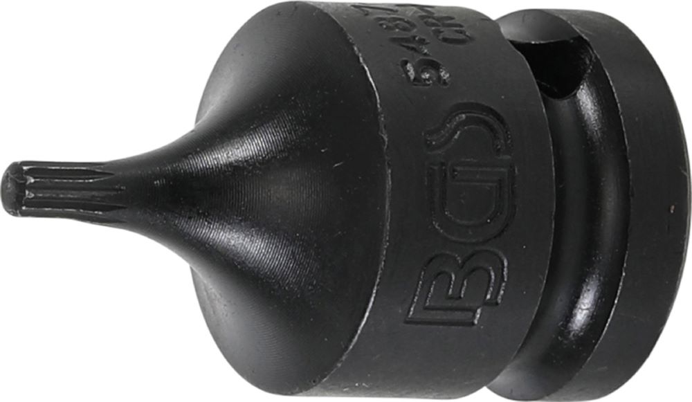 Produktbild BGS Kraft Bit Innenvielzahn M4 Einsatz Länge 42 mm Antrieb Innenvierkant 12,5 mm