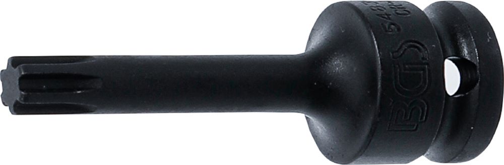 Produktbild BGS Kraft Bit Keil-Profil M9 Einsatz Länge 75 mm Antrieb Innenvierkant 12,5 mm