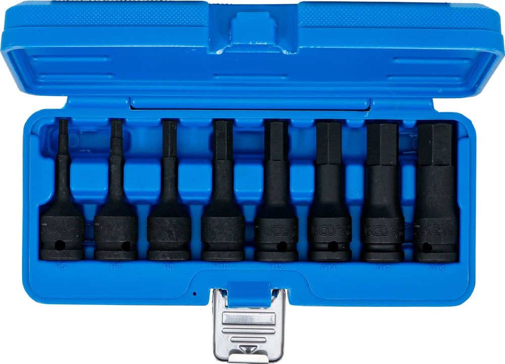 Produktbild Kraft Bit Einsatz Satz Antrieb Innenvierkant 12,5 mm 1/2 8 teilig bild 4