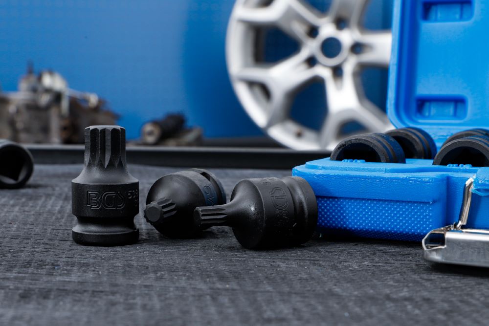 Produktbild Kraft Bit Einsatz Satz Innenvielzahn 9 teilig Antrieb Innenvierkant 12,5 mm bild 2