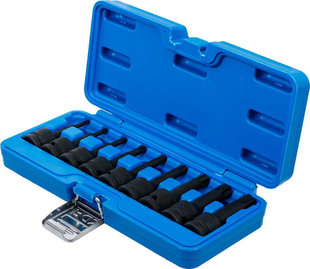 Produktbild Kraft Bit Einsatz Satz Antrieb Innenvierkant 1/2 Zoll Torx T20-T70 9 teilig bild 3